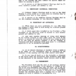 Page 4 of the original 1952 Rules of Capertee and District Progress Association. The page It sets out clauses 10(b) to 14.